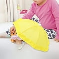thumbnail image 6 of Cute Umbrella Parasol 1/4 1/6 Dollhouse Miniature Umbrella for 18 inch Dolls Yellow, 6 of 8