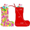 thumbnail image 4 of Christmas Stockings GEX 21" 2025 Embroidered Linen Applique Burlap Fireplace Hanging Christmas Ornament for Family Decorations Holiday Xmas Gift New 6 Pack, 4 of 6
