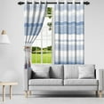 thumbnail image 5 of Nanqianyi Light Blue Stripe Room Darkening Window Curtains, 42 x 96 Inches Striped Grommet Drapes for Bedroom Living Room Thermal Insulated 2 Panels, 5 of 8