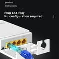 thumbnail image 3 of 4 Port Gigabit PoE Passthrough Switch Ethernet Extender, Built-in Professional PoE Chip, Plug & Play, IP55 Waterproof, Wall-Mountable, for Outdoor Use, 3 of 8