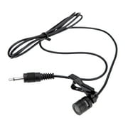 Lavalier Clip Metal Mono Microphone 3.5mm with Collar Clip for Lound Speaker Computer PC Laptop