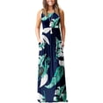 thumbnail image 1 of Vestido largo suelto sin mangas de verano para mujer Vestido largo casual con bolsillos Ormromra, 1 of 3