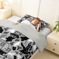 thumbnail image 3 of Catabedysis Camo Camping Twin Comforter Sets,Wildlife Camper Pattern Bedding Set For Boys,Black Grey,Light Gray Reversible,2 Pieces,1 Comforter and 1 Pillowcase, 3 of 7