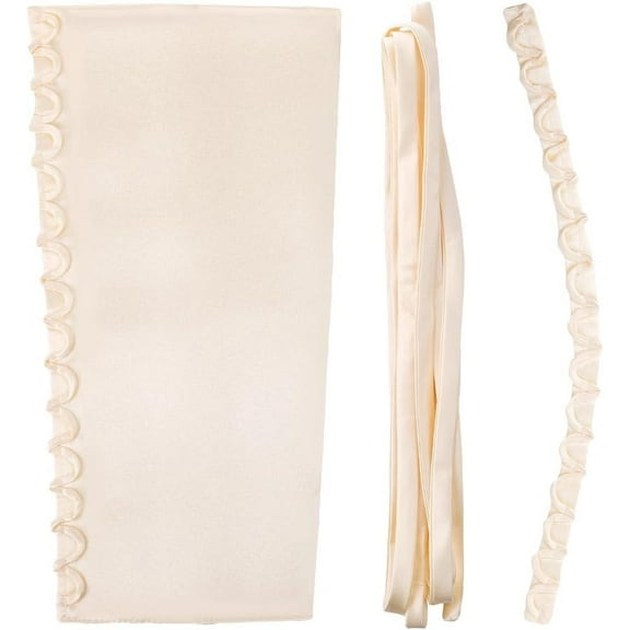 DIY Wedding Dress Zipper Replacement Adjustable Gown Corset Kit Zipper Extender Fit Satin Corset Kit Loops for Bridal Corset Prom Dress Strap (Champagne) DIY