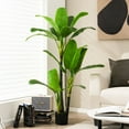 thumbnail image 3 of Gymax 5 FT Artificial Tree Fake Banana Plant Faux Tropical Tree for Indoor & Outdoor, 3 of 10