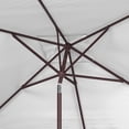 thumbnail image 3 of SAFAVIEH Kamen 6.5' X 10' Market Patio Umbrella, White, 3 of 5