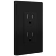 thumbnail image 4 of ENERLITES Black Decorator Receptacle with Screwless Wall Plate, Residential Grade Wall Outlet, 15A 125V, Self-Grounding, 2-Pole, 3-Wire, 5-15R, Non Tamper Resistant,UL Listed, 61502-BKSID, 10 Pack, 4 of 5
