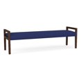 thumbnail image 1 of Pemberly Row Waiting Reception 3 Seat Bench Wood Frame in Blue, 1 of 5