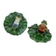 thumbnail image 1 of 2x Loto Flotante Hoja Y Lying \u0026 Rowing Ranas Animal Ornamento Pond Decoración Resina Plantas Animales Libre Verano Decoració kusrkot Adorno de rana flotante de agua, 1 of 7