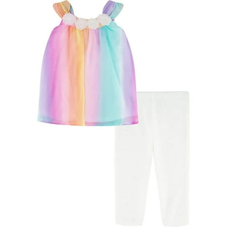 Kids Headquarters Girls 4-6X 2 Piece Legging Set Multi 6