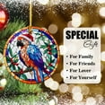 thumbnail image 6 of Macaw Ornaments Ceramic For Christmas, Stained Glass Ornaments Ceramic Christmas 2025, 6 of 7