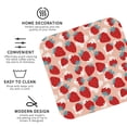 thumbnail image 3 of Kdxio Red Strawberry Funny Coasters,4 Pcs Leather Coasters,Housewarming Gifts,Protect Furniture from Water Marks Scratch and Damage, 3 of 8