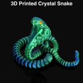 thumbnail image 2 of Snake SUMLAND Crystal Cobra impreso en 3D, 58 cm, verde y azul, 2 of 7