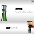 thumbnail image 4 of Sparkling Prosecco Bottle Sealer Saver Wine Champagne Stopper, 4 of 9