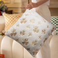 thumbnail image 4 of Funda de cojín decorativa de lentejuelas doradas | Funda de almohada con acento de San Patricio | Poliéster suave 45x45cm | Almohada de sofá cama con ventana francesa | Elástico respetuoso con la, 4 of 5