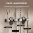 thumbnail image 6 of MOMOJIA Multifunctional Broom and Mop Holder Wall Mount Designs Suction Mop Hanger Hooks Rack for Home Office Utility Room, 6 of 8
