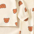 thumbnail image 5 of 18-24 Months Toddler Boys Bear Print Long Sleeve Pajama Set,2-Piece Sleepwear Loungewear for Fall Winter, 5 of 9