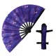 thumbnail image 4 of Ventilador portátil de rave de mano grande plegable para la decoración de baile de enfriamiento (g), 4 of 6