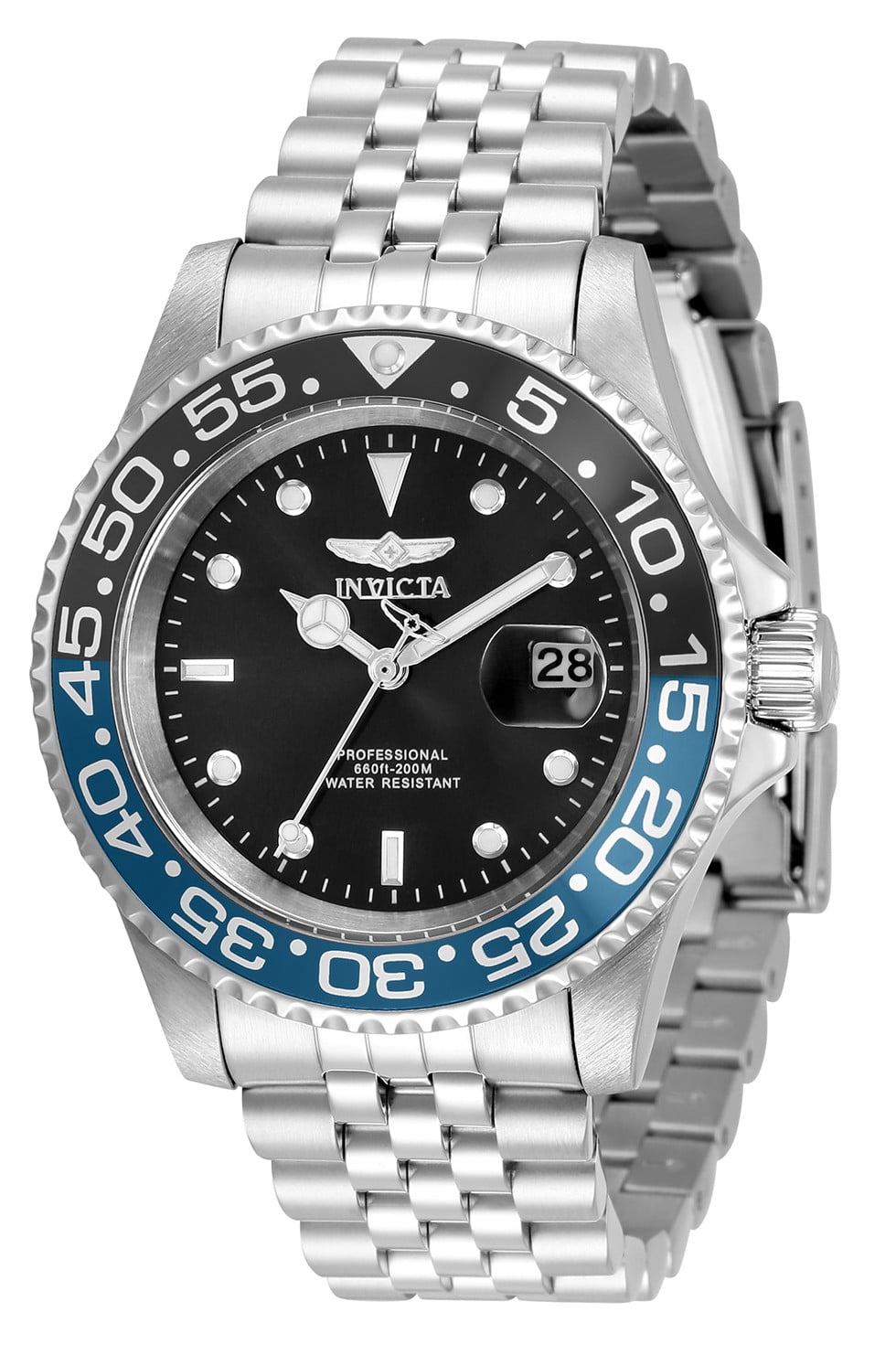 Invicta Pro Diver Men 40mm Stainless Steel Black dial Quartz Watch