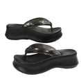 thumbnail image 6 of Willtoo Women's Summer Jelly Flip Flops Sandals Casual Comfortable Thick Sole Sandals for Outdoor Beach Walking and Daily Wear, 6 of 7