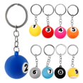 thumbnail image 2 of 9pcs Billiards Ball Keychains Pool Ball Keychains Pool Player Gifts Decorative Sports Themed Keychains, 2 of 4