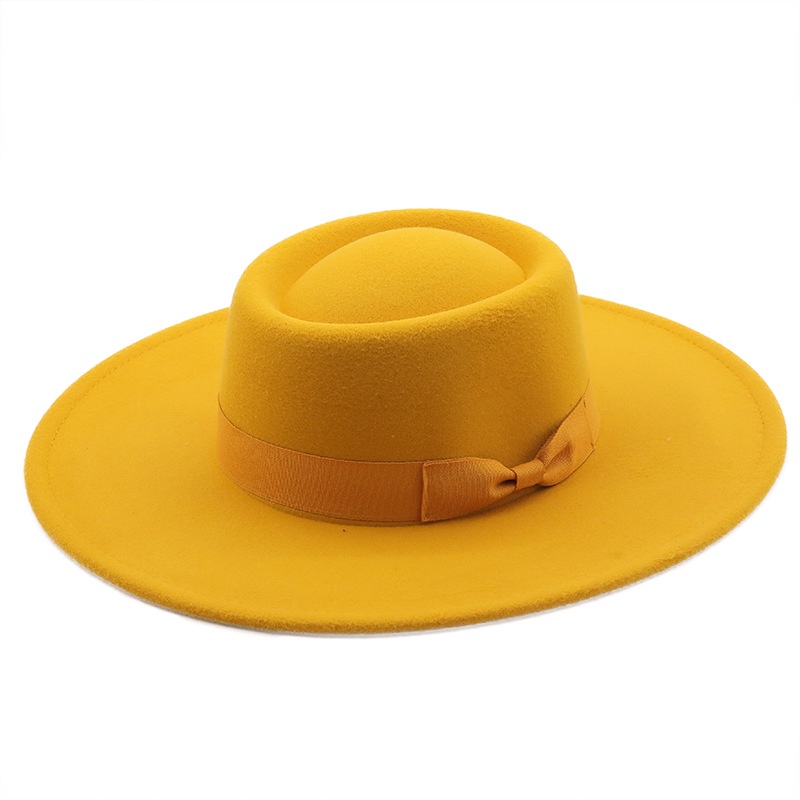 Fedora Flat Top Hat for Women 