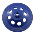thumbnail image 3 of EDiamondTools 7" Crushed Chip PCD Grinding Wheel for Epoxy Glue Mastic Thinset, 9 Segments, 3 of 4