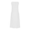 thumbnail image 6 of Ashirexll Womens Summer Dresses, Casual Dresses for Women, Spring Summer Solid Color Sling Loose Linen Midi Dress, 6 of 7