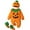 3PCS Pumpkin Set, variant on WIBACKER 0-24M Baby Halloween Pumpkin Costumes Unisex Newborn Infant Flannel Outfit Halloween Dress Up Romper   Hat   Socks