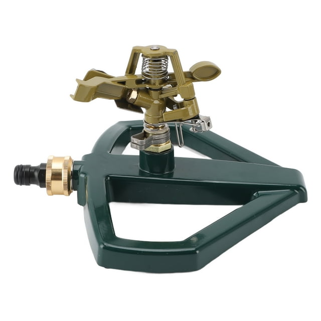 360 Degree Rotating Sprinkler, Sturdy Metal Base, Automatic Water Spray, Adjustable Sprinkler, Large Area Coverage, Suitable for Gardens, Lawns and Landscapes, Made of Zinc Alloy