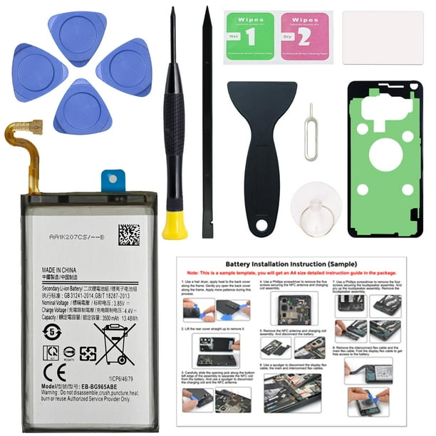 Bateria MAXSHARKS EB-BG965ABE para Samsung Galaxy S9 Plus