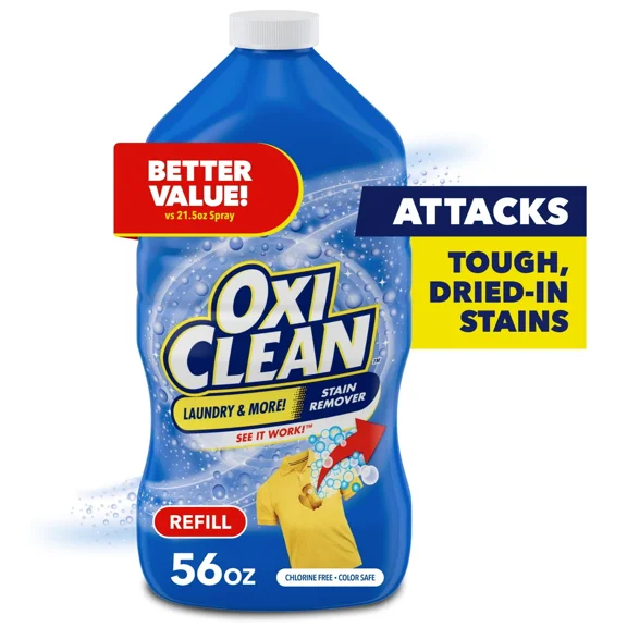STARLIGHT- Oxiclean Laundry Stain Remover Refill, 56 Fl Oz