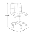 thumbnail image 2 of Silla de Escritorio VÁRIXA Office Tela Gris con Patas Negras | Silla Moderna para Oficina y Home Office, 2 of 2