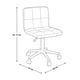 thumbnail image 2 of Silla de Escritorio VÁRIXA Office Tela Gris con Patas Negras | Silla Moderna para Oficina y Home Office, 2 of 2