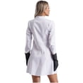 thumbnail image 4 of Mufeng Women Mad Scientist Cosplay Costume Long Sleeve Lab Coat with Gloves Cosplay Outfit White M, 4 of 7
