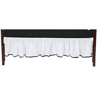 Black ruffle crib skirt hot sale