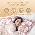thumbnail image 4 of Body Pillow Cover, Cartoon Sheep Body Pillow Cases with Zipper Soft Breathable Smooth Skin Friendly Long Pillow Case 20x60 inches, 1Pcs, 4 of 7