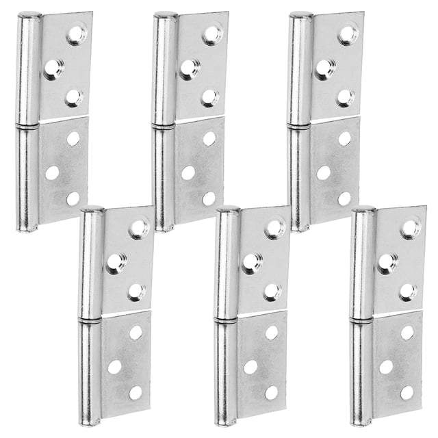 Greenadscape 6Ud Bisagras Para Puertas Interiores Robustas En Inoxidable Con Resistente Y Acabado Plateado