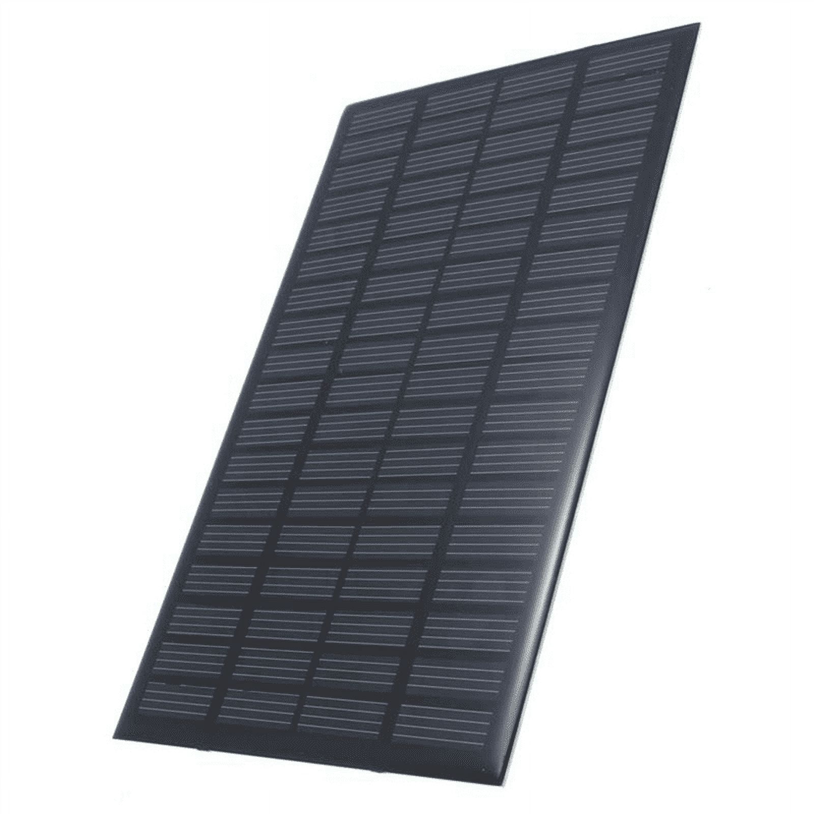 4X High Quality 18V 2.5W Polycrystalline Stored Energy Power Solar Panel Module System Solar Cells Charger,4 x Solar Panel,black