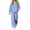 Blue, variant on Lutiedan 2 Piece Sweatsuit for Women Casual Baggy Fleece Tracksuit Long Sleeve Hoodie with Pocket and Barrel Sweatpants S-3XL