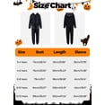 thumbnail image 2 of Usaibhir Boys Girls Halloween Skeleton Costume Unisex Comfy Zip Up Jumpsuit Skull Hoodie Cosplay Outfit for Kids 3-12T, 2 of 10