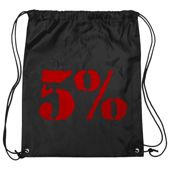 5% Drawstring Bag