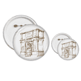 thumbnail image 1 of Arche de Rome Épingles Badge Bouton Design Kit Artisanat Ensembles, 1 of 3