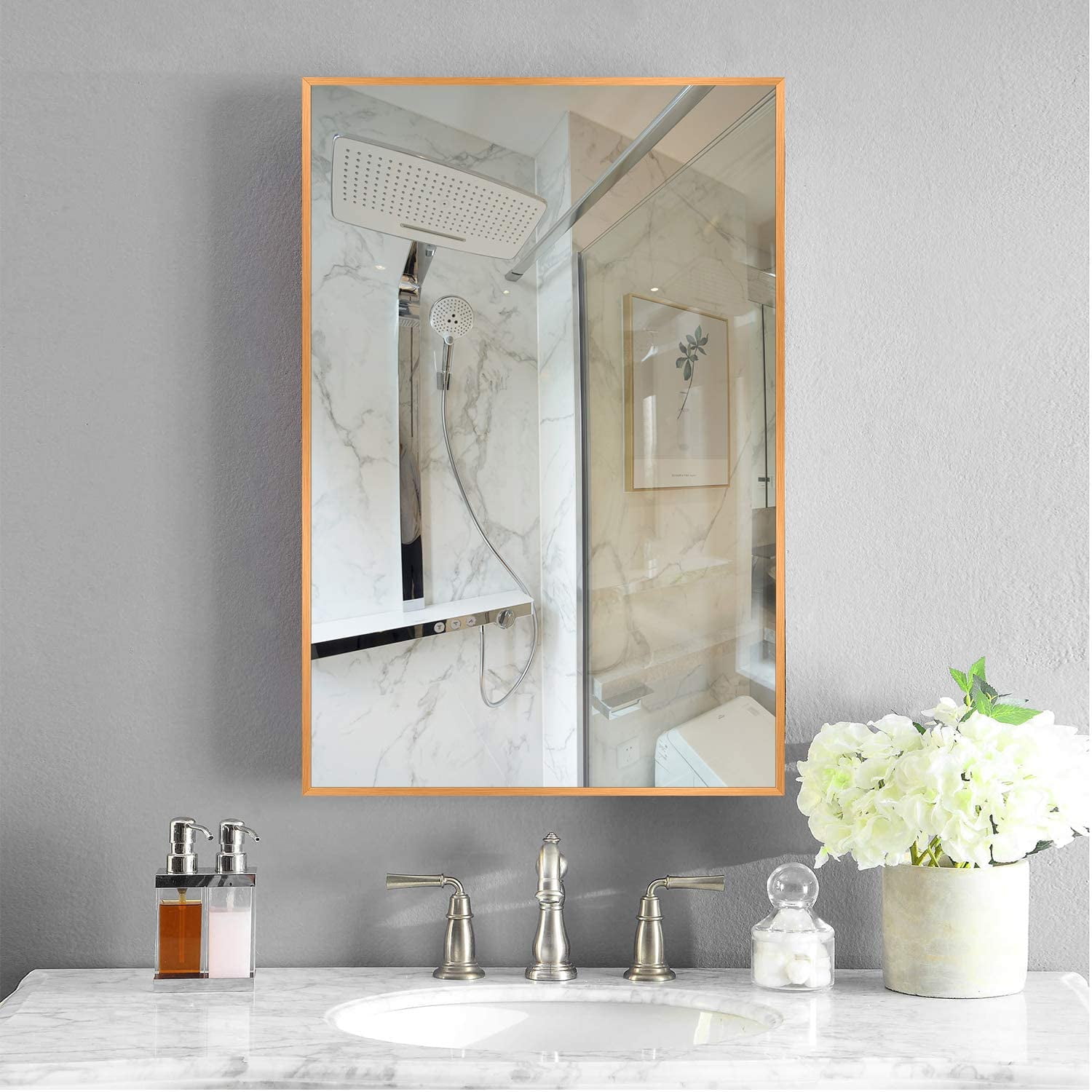 Decorative bathroom mirrors