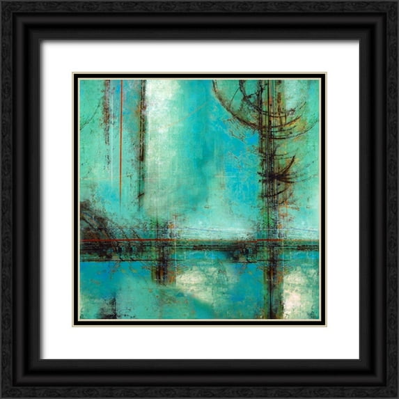 Holsinger, Joel 20x20 Black Ornate Wood Framed with Double Matting Museum Art Print Titled - Impetus 1