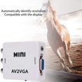 thumbnail image 3 of 2X AV (RCA) to VGA Audio Video Converter,Support Resolution 1080P /720P,with 3.5 mm AUDIO Audio Input Port,for STB TV PC, 3 of 5