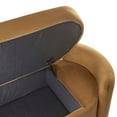 thumbnail image 6 of Accent Chair Bench, Brown, Velvet, Living Kitchen Cafe Bistro Hospitality Restaurant, Modern Contemporary Boutique HB34371, 6 of 8