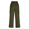 thumbnail image 5 of Pounoo Cargo Pants for Women High Waisted Multi Pocket Cropped Pants Lightweight Casual Trousers Daily Wear Gift, 5 of 7