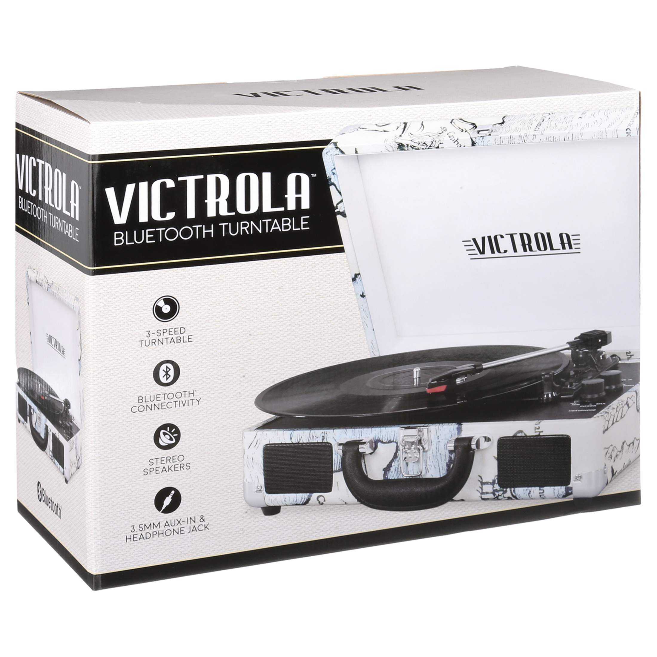 Victrola Journey Bluetooth Suitcase Record Player with 3-Speed Turntable - image 4 of 11