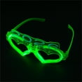 thumbnail image 6 of 6Pieces Heart Shapeds LED Glasses Night Parties Multiple Color Light Up Accessories Comfort Wear Plastic Materials, 6 of 8